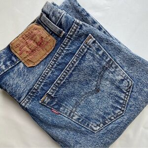 Vintage Levi’s 501-0109 Button Fly Jeans Acid Wash High Rise Straight Leg Sz 33